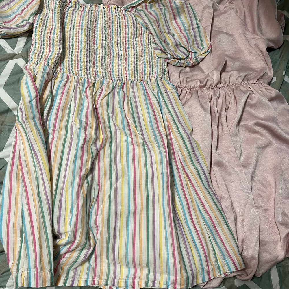 GAP Blue and Green Smocked Sundress